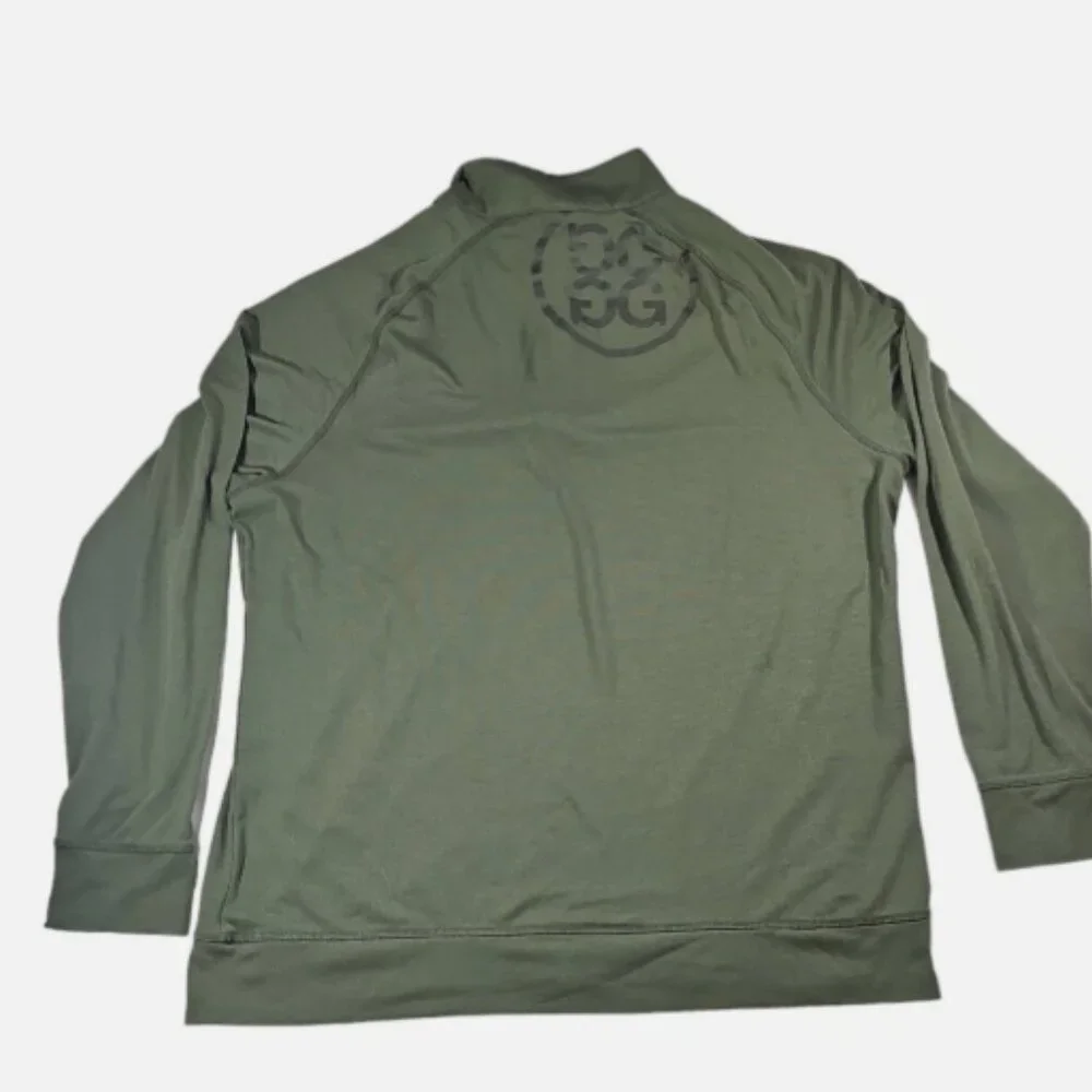 G/Fore Performance Olive Green Quarter‎ Zip Pullover Long Sleeve Men's